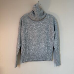 The Row Cashmere and Silk Grey Turtleneck Sweater Long Sleeve Small